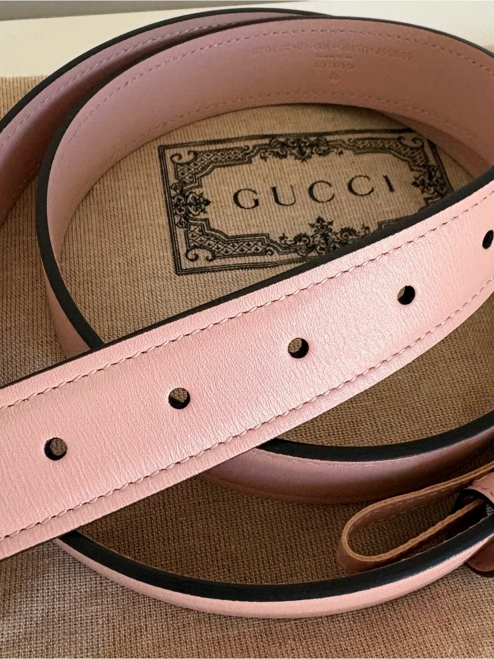 GUCCI Blondie Women’s Belt Blush Pink - NEW - Size 100/40
